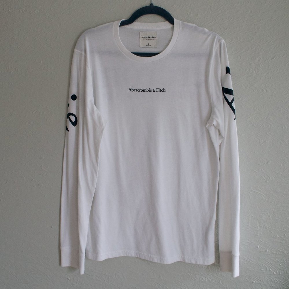 White Long sleeve Abercrombie and Fitch Shirt - Size M